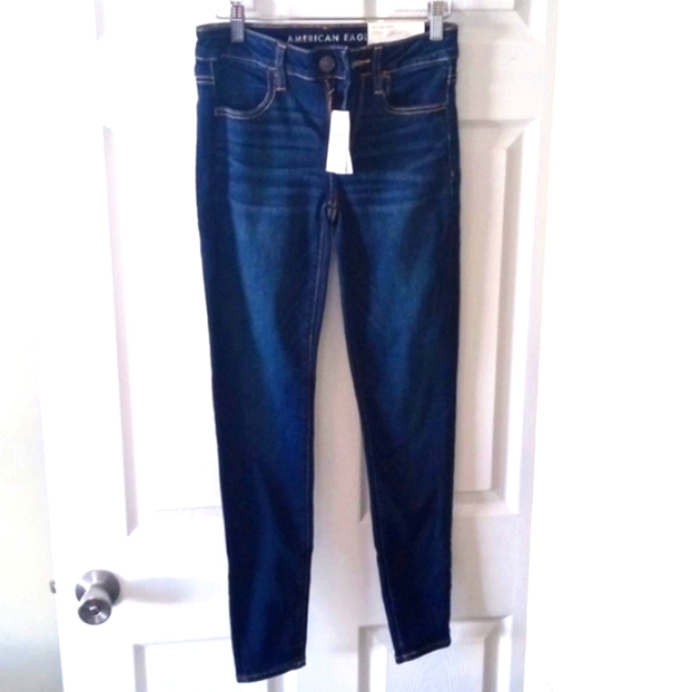 NWT American Eagle Next Level Stretch Denim Jegging Size:2R